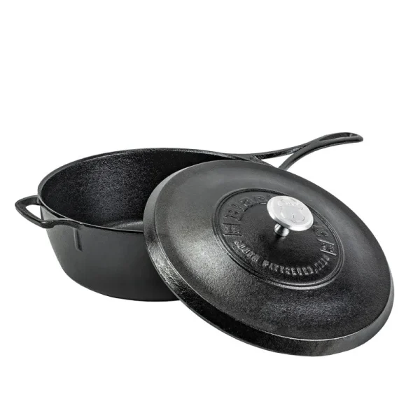 Blacklock 4 Quart Lightweight Cast Iron Deep Skillet With Lid