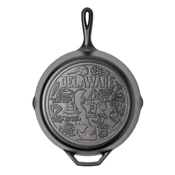 American Road Trip: 12 Inch Seasoned Cast Iron Skillet, Delaware