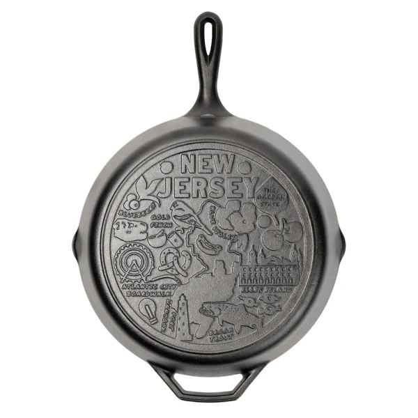 American Road Trip: 12 Inch Seasoned Cast Iron Skillet, New Jersey